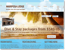 Tablet Screenshot of mariposa-lodge.com